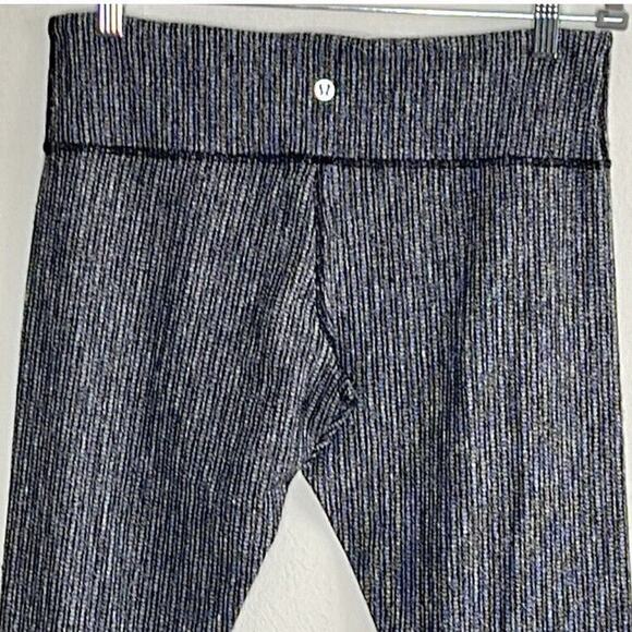 Lululemon‎ Wunder Under High Rise 7/8 Tight Heathered Black Legging size 10 - Picture 4 of 5